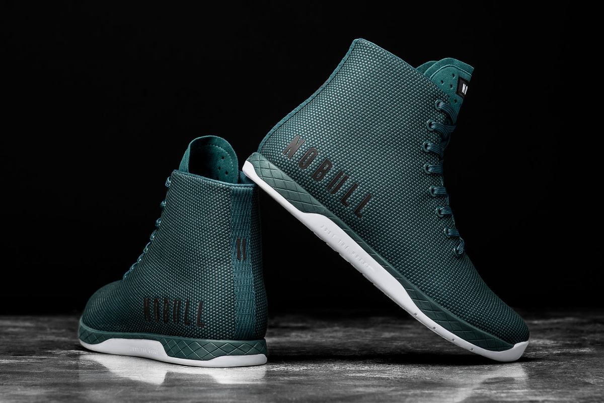 Nobull High-Top Women's Trainers Deep Turquoise | Australia (GM2314)